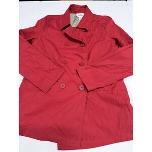 Old Navy Peacoat Double Breasted Jacket Medium Red Classic Preppy